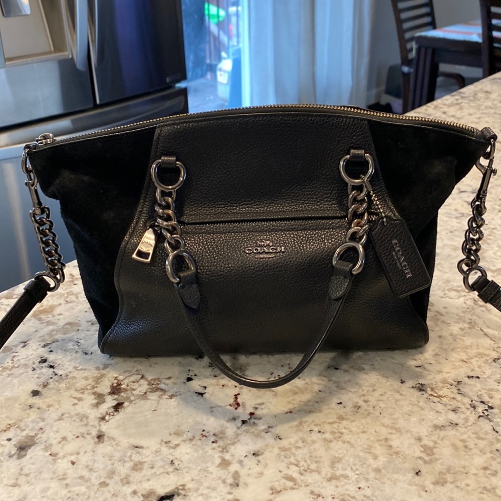 Black coach purse